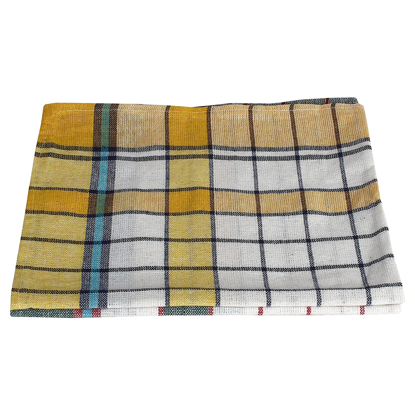 CherryLand Cleaning Cloth Multipurpose Kitchen Napkin/Duster/Cleaning Cloth Table Wipe (Pack of 6) 16x16 Inch(Medium) Yellow Green