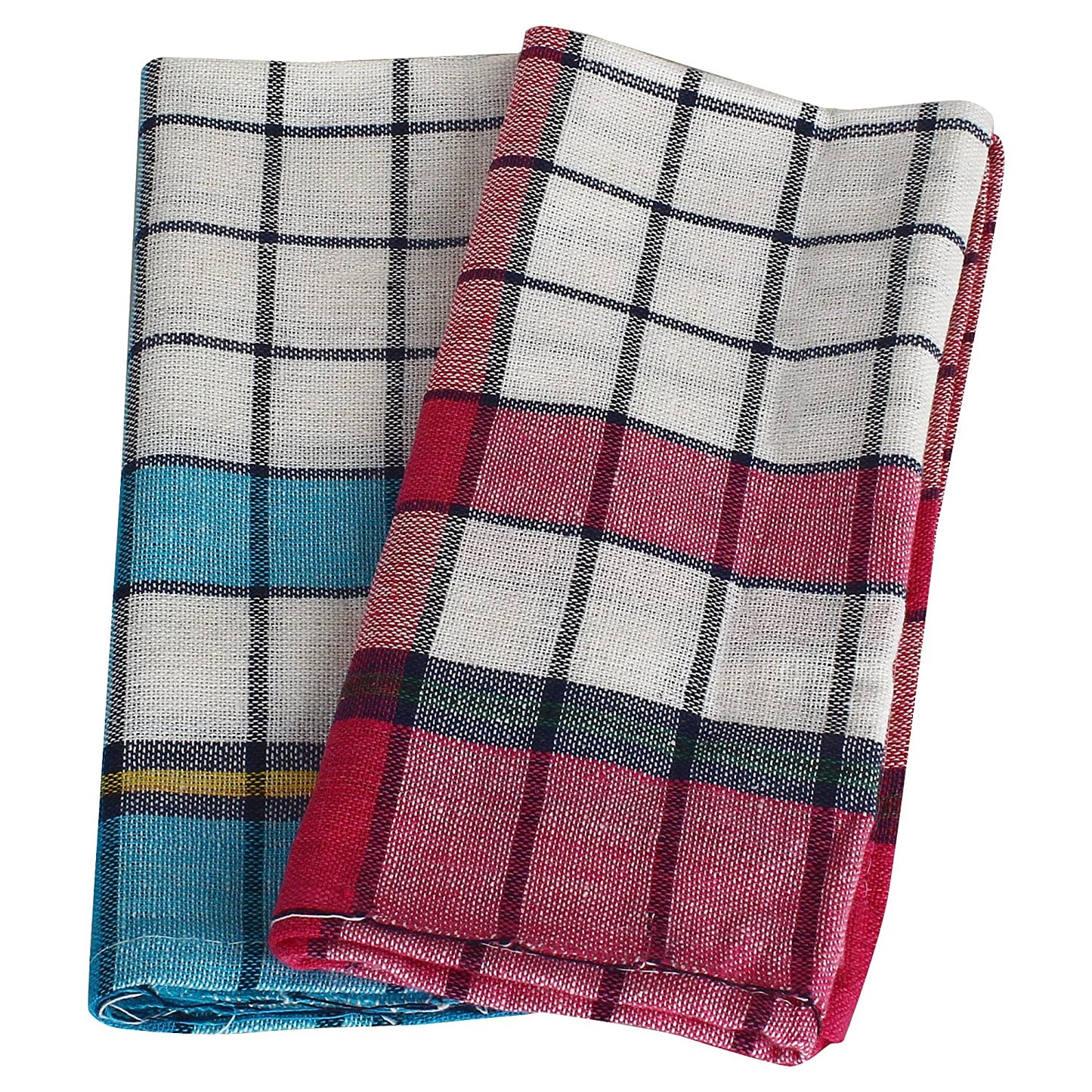 CherryLand Cleaning Cloth Multipurpose Kitchen Napkin/Duster/Cleaning Cloth Table Wipe (Pack of 6) 16x16 Inch(Medium) Blue Pink