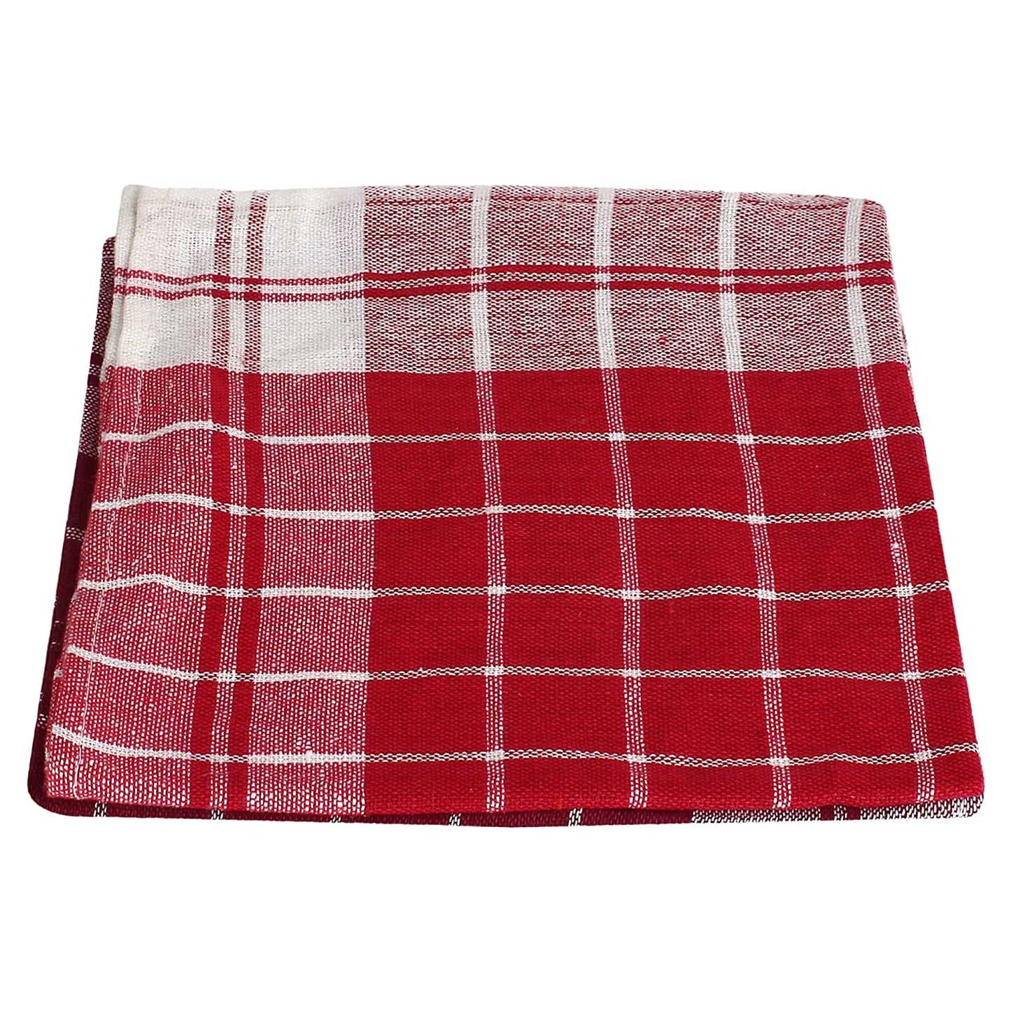 CherryLand Cleaning Cloth Multipurpose Kitchen Napkin/ Duster/Cleaning Cloth Table Wipe (Pack of 6) 16x16 Inch(Medium) Red Maroon