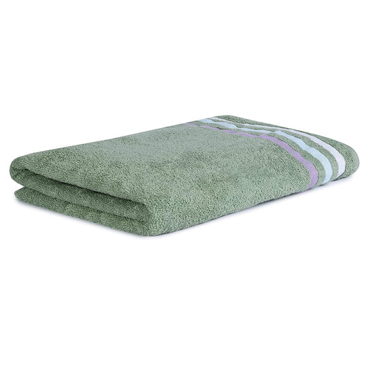 Bath Towel Set of 1, 100% Cotton Green